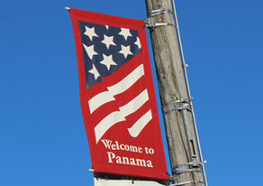 Picture of Panama Welcome Sign.