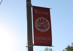 Picture of Portsmouth Welcome Street banner.