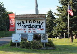 Picture of Portsmouth Welcome Sign.