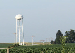Picture of Tennant water tower.