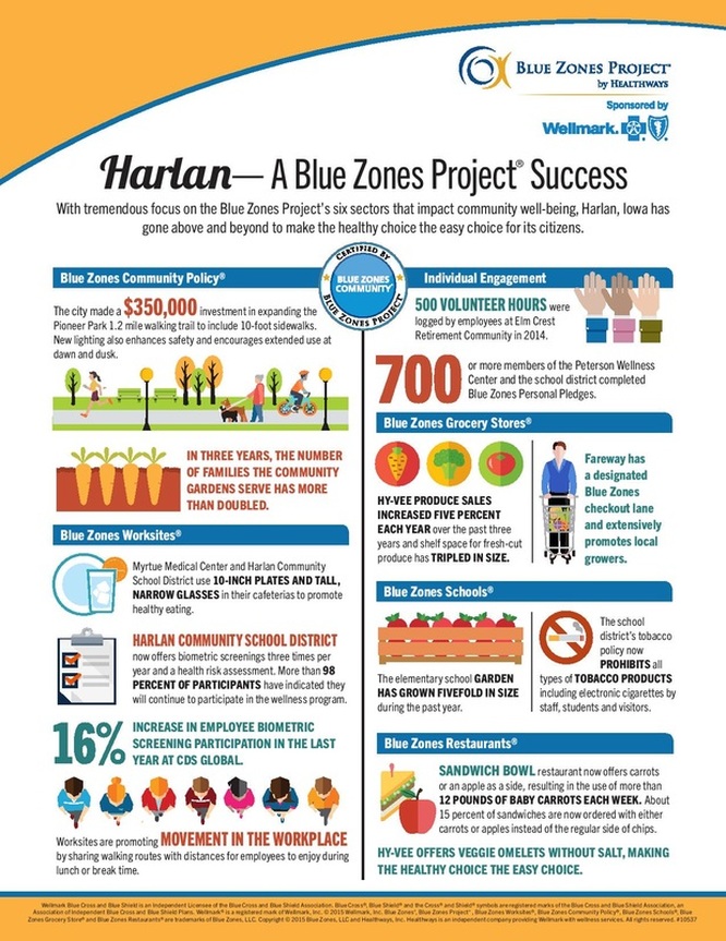 Picture of an image of the Harlan Blue Zone Project  (refer to PDF)