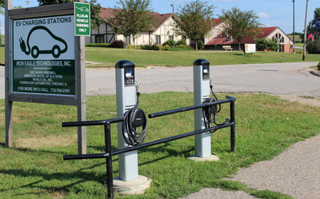 Picture of an electrical vehicle (EV) charging station