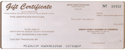 Chamber Gift Certificate picture
